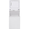 GE 3.8CF/5.9CF Stacked Laundry Center, White - GUD27ESSMWW