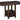 Mesa extensible rectangular para comedor Haddigan - Marrón oscuro