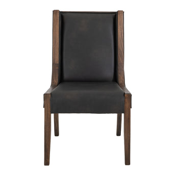 Walnut - Upholstered Chair (Set of 2) - Brown/Black