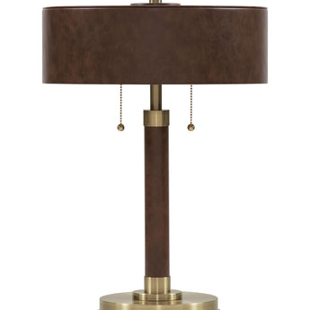 Arcmond - Metal Table Lamp - Brown / Gold Finish