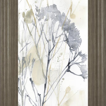 18x42 Wildflower Line Contour II By Jennifer Goldberger - Beige