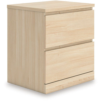 Onita - Two Drawer Night Stand - Natural