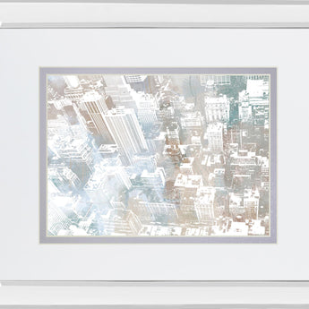 Empire View I Mirror Framed By DanMeneely - Pearl Silver