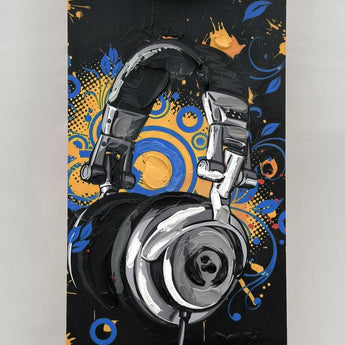 Skateboard - Head Phones - Black