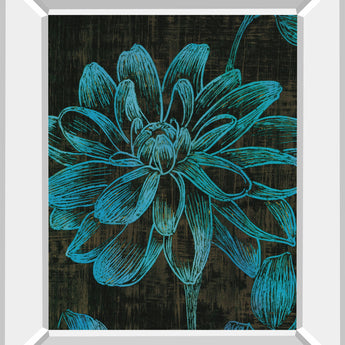 Boudoir I By Maja - Mirror Framed Print Wall Art - Blue