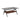 Rectangle Coffee Table With Tempered Glass Top And MDF Shelf, Modern Table For Living Room