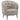 Ellorie - Silla curva con respaldo acanalado tapizada - Beige
