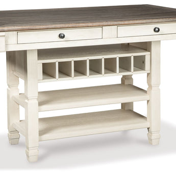 Bolanburg - Rectangular Dining Room Counter Table - Beige