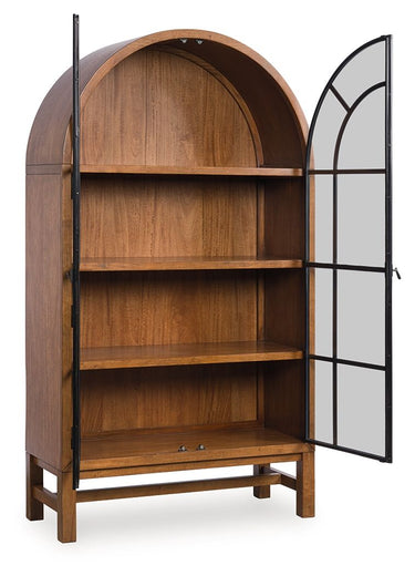 Greddinton - Display Cabinet - Brown / Black