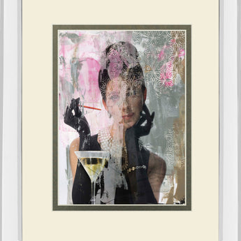 Lady Of Class By Amiee Wilson Mirrored Frame - Dark Gray