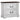 Hillcrest - 2-Drawer Nightstand - Dark Rum And White