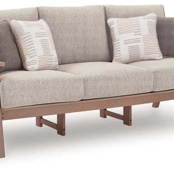Grover Beach - Sofa With Cushion - Driftwood