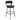 Maison - 24" Upholstered Barstool - Dark Black