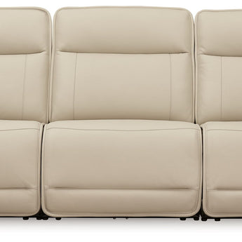 Double Deal - 3-Piece Power Reclining Sofa Sectional - Almond