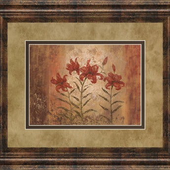 The Lily Style By Vivian Flasch - Framed Print Wall Art - Light Brown