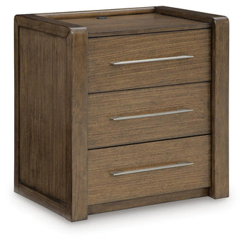 Marxmore - Three Drawer Night Stand - Brown
