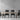 Crossings - Rectangular Dining Table With 4 Upholstered Chairs - Whitewash & Black