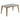 Everett - Rectangular Faux Marble Dining Table - White