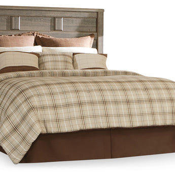 Juararo - Queen Panel Headboard - Dark Brown