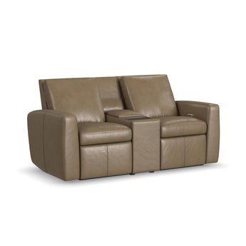 Aria - Power Reclining Loveseat With Console