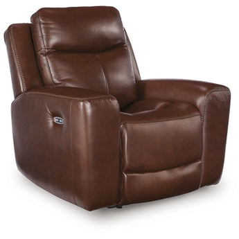 Next Move - Power Recliner With Adjustable Headrest - Mahogany