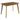 Kersey - Mesa de comedor rectangular de madera - Castaño