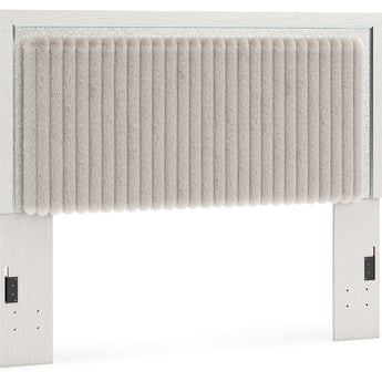 Zuraleus - Queen Upholstered Panel Headboard - White