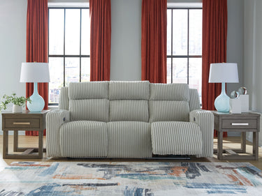 Forest Lake - Power Reclining Sofa With Adj Headrest - Alloy