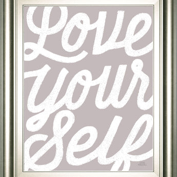 Positivity VIII By Laura Marshall - Framed Print Wall Art - Gray