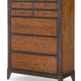 Fenmore - Drawer Chest - Mocha And Distressed Cherry