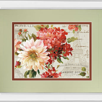 Ps Je T'aime I Light By Lisa Audit - Mirror Framed Print Wall Art - Beige