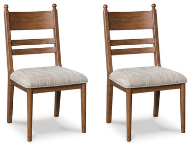 Greddinton - Silla de comedor tapizada (juego de 2)