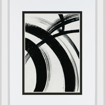 Spontaneous I By Farida Zaman Mirrored Frame - Gray