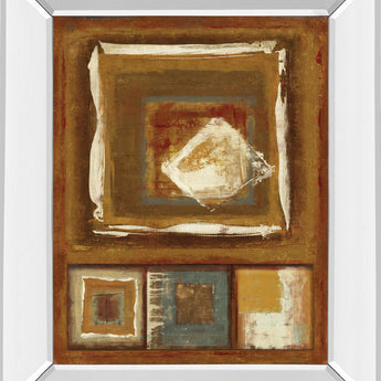 White Diamond By Jenny Siekmann - Mirror Framed Print Wall Art - Bronze