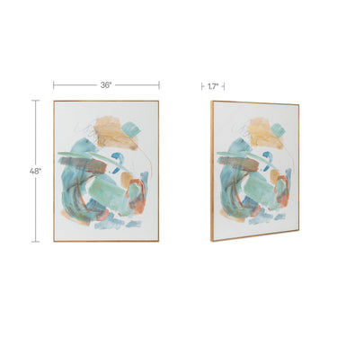 Prose - Framed Painting - Multicolor