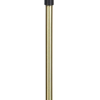 "Luminous Orbit" Metal Floor Lamp - Matte Black / Soft Gold / Clear