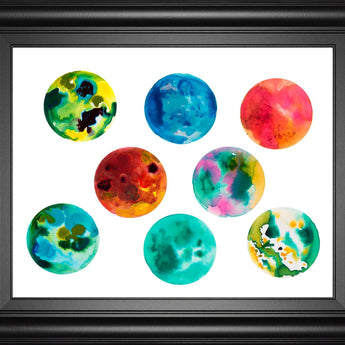 22x26 Stunning Universe I By LanieLoreth - Green