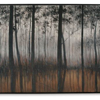 Philyra - Wall Art - Black / Orange / Silver