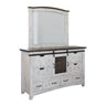 Pueblo Mirror Antiqued White - Mirrors at Quality Home Furniture Mesquite