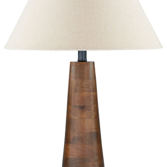 Danset - Wood Table Lamp - Brown