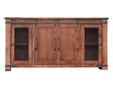 Parota TV Stand with Drawers - alternate view