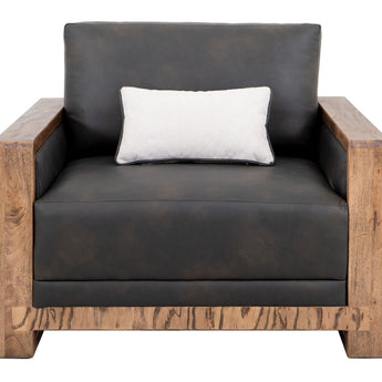 Ancora - Armchair - Dark Gray / Light Brown
