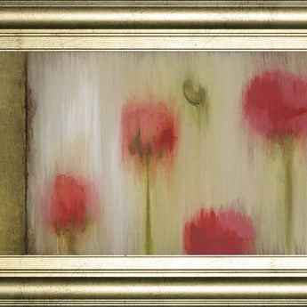 Rain Flower Il By Dysart - Framed Print Wall Art - Beige