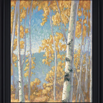 Golden Grove View - 28" x 34" Framed Wall Art - Gold