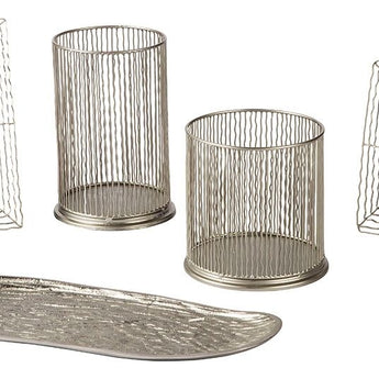 Dympna - Accessory Set (Set of 5) - Silver Finish