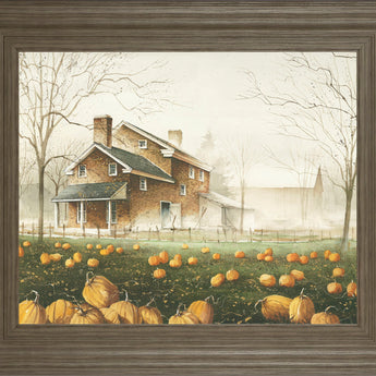 October Gray By John Rossini - Framed Print Wall Art - Yellow