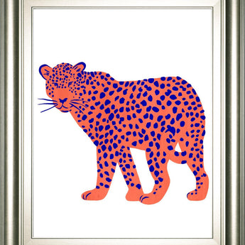 22x26 Bright Leopard I By Emma Scarvey - Pink