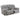 Gilson - Loveseat reclinable tapizado en chenilla - Gris