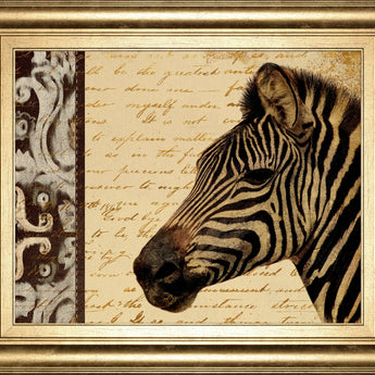 Madagascar Safari Il By Patricia Pinto - Framed Print Wall Art - Beige