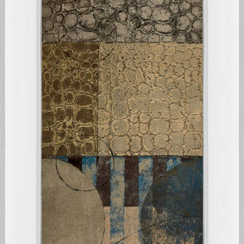 Bubble Structure I By John Kime - Mirror Framed Print Wall Art - Blue